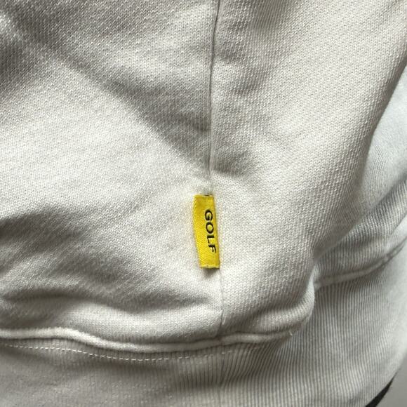 Golf Wang Crewneck Tyler The Creator Sweatshirt Embroidered Logo Small White - Picture 7 of 7